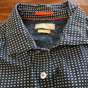 Denim & Flower Medium Blue button down slim fit